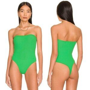 Superdown Maiah Strapless Bodysuit - Kelly Green
